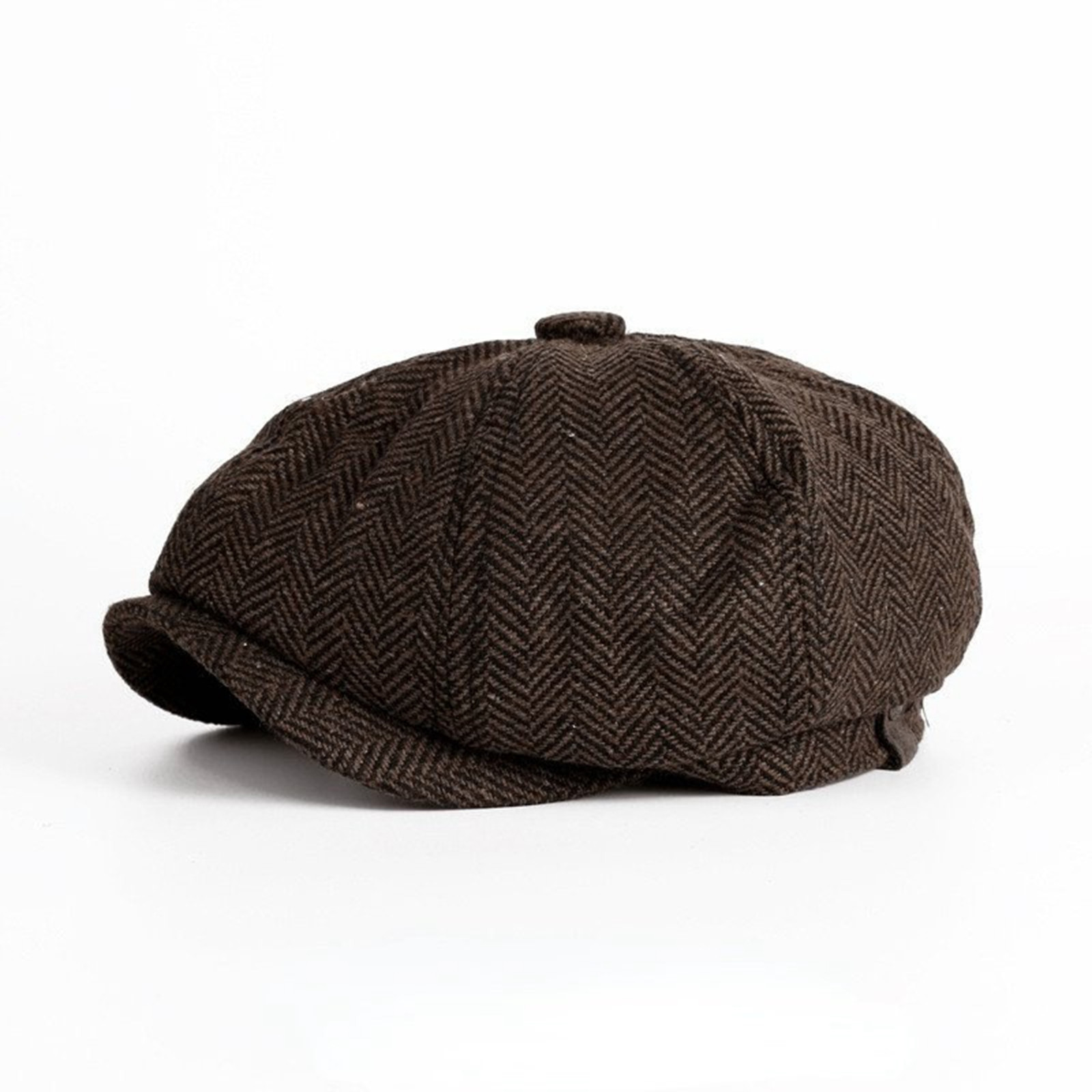 thumbnail image 4 of Boina unisex de color liso estilo retro británico - Gorro informal de spandex para todas las estaciones, tallas S-XL, 4 of 4